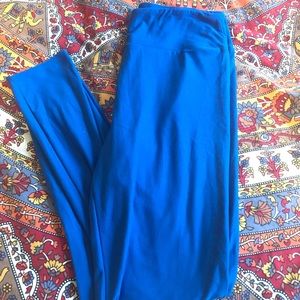 OS blue lularoe leggings